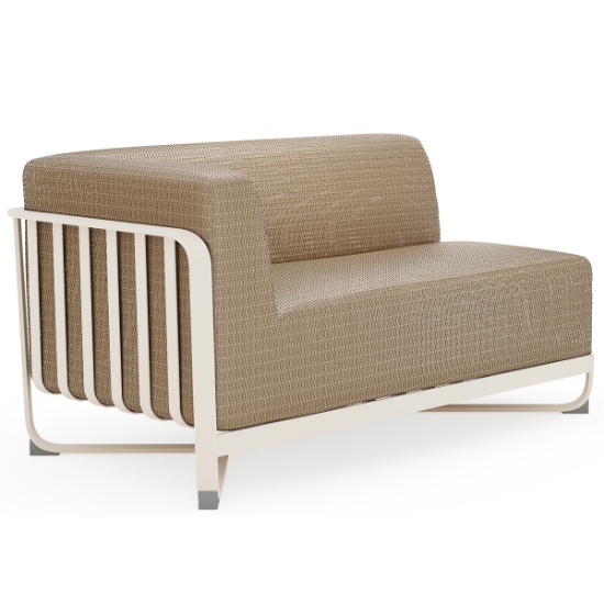 Woodard Juno LAF Loveseat  oyster