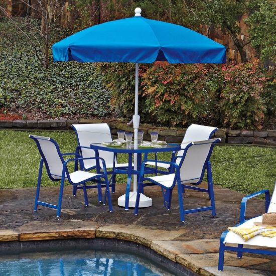Woodard Landings Aluminum Sling Outdoor Dining Set - WD-LANDINGS-SET1