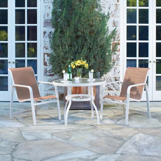 Landings Sling Stackable Dining Arm Chair - 6G0417