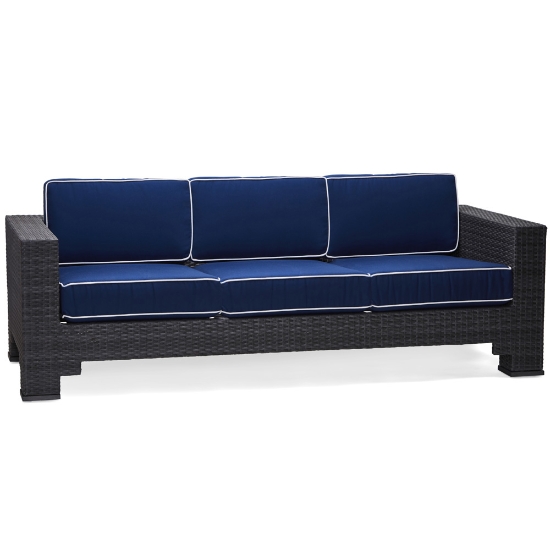 Lorenzo Sofa with two 21" throw pillows