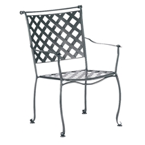 Maddox Wrought Iron Dining Arm Chair