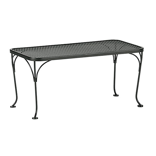 Woodard 18 inch by 36 inch Mesh Top Rectangle Coffee Table - 190041