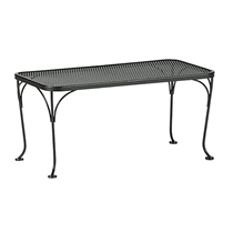 18 inch by 36 inch Mesh Top Rectangle Coffee Table