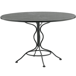 Woodard 48 inch round Mesh Top Umbrella Table - 190137