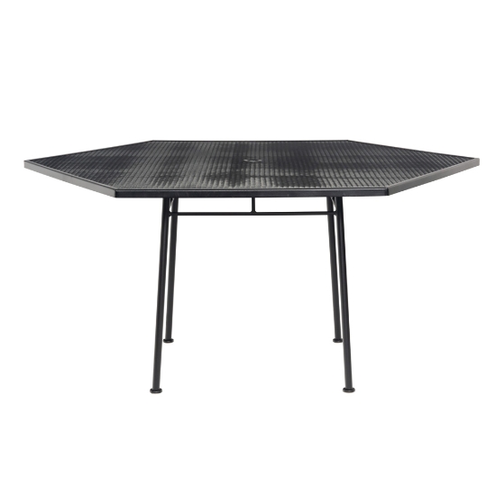 Woodard iron dining table