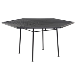Woodard Mesh 54" Hexagon Umbrella Table - 190138