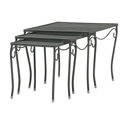 Woodard Mesh Top Nested End Tables Set - 190215