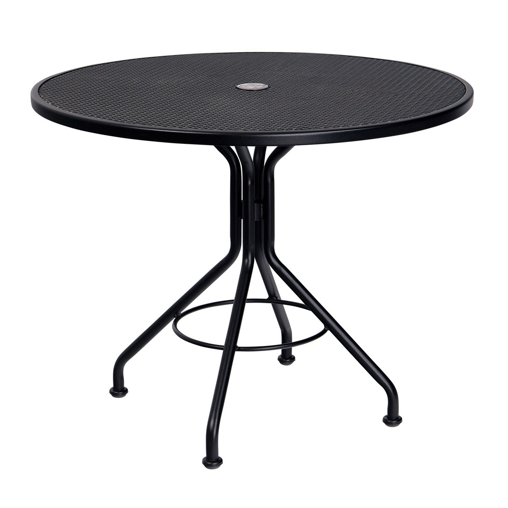 Woodard 36 inch Contract Plus Wrought Iron Mesh Table - 280135