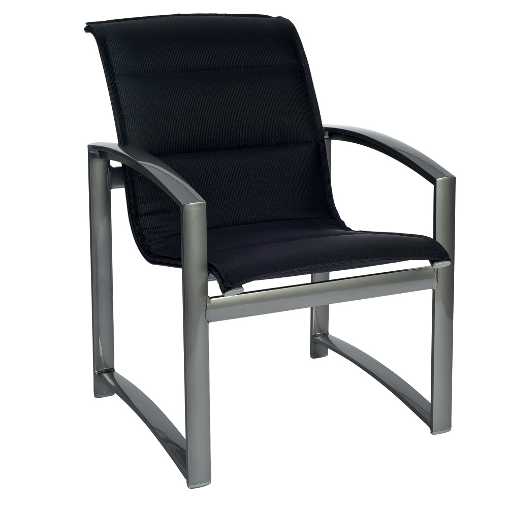 Woodard Metropolis Padded Sling Dining Arm Chair - 320501