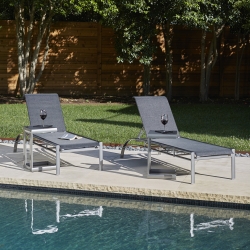 Woodard Metropolis Sling Chaise Lounge Set - WD-METROPOLIS-SET7