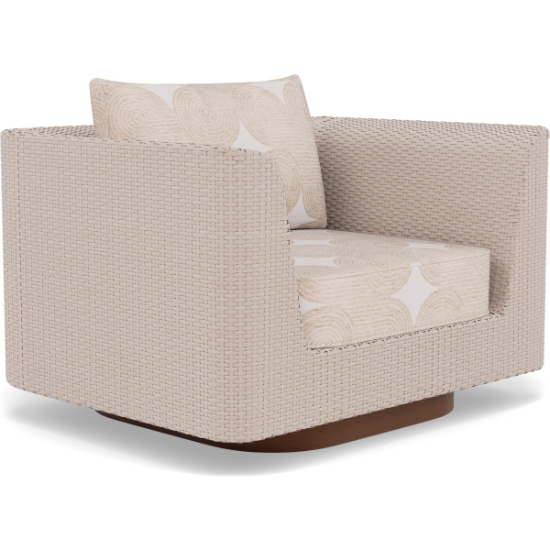 Mingle 5 Piece Swivel Lounge Chair Set with Ottoman - WD-MINGLE-SET1