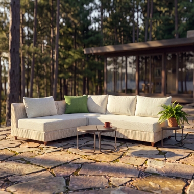 Woodard Mingle 6 Piece L-Shaped Sectional Set