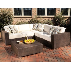 Woodard Montecito L Sectional Set - WHITECRAFT-MONTECITO-SET3