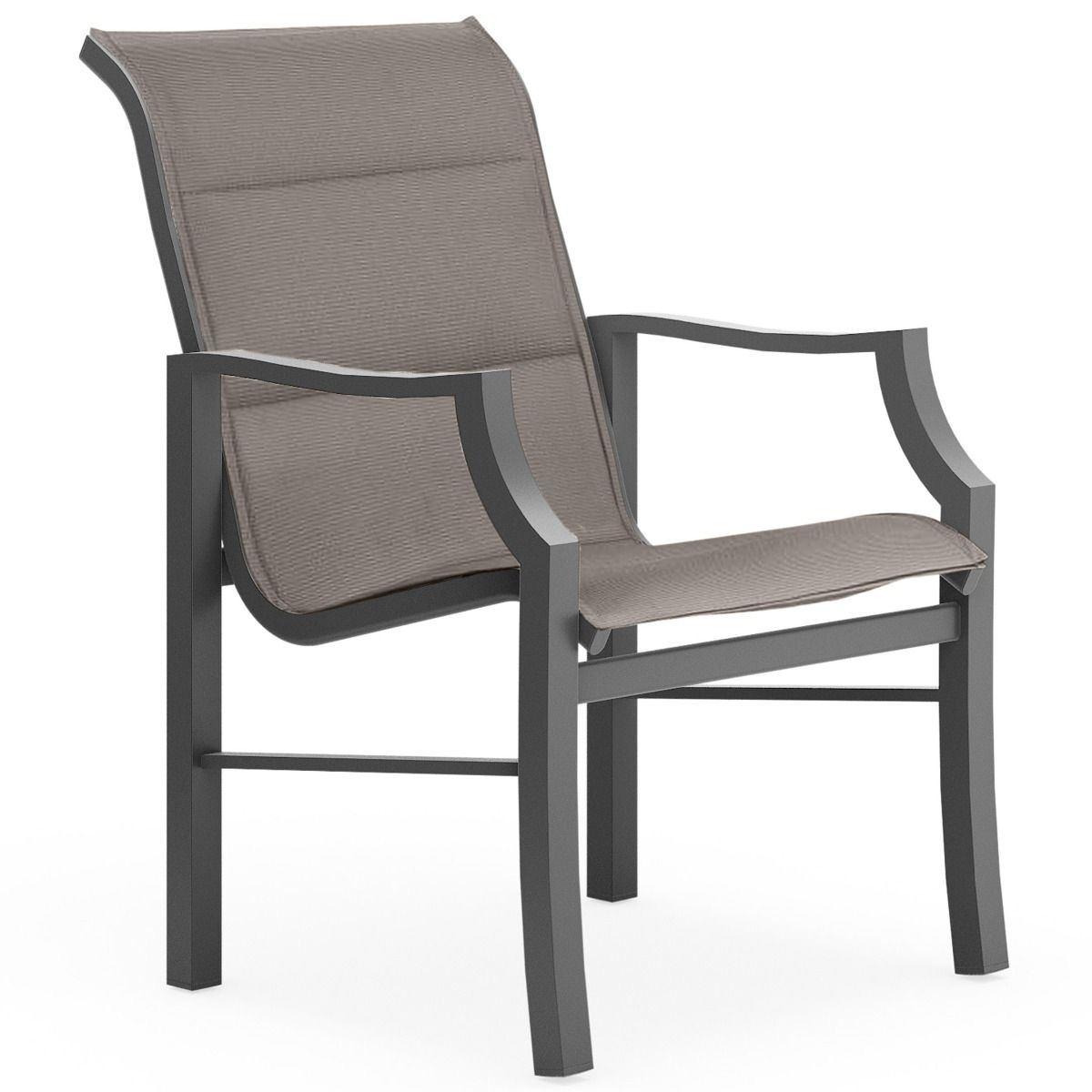 Woodard Nico Padded Sling Dining Arm Chair - 1S0526