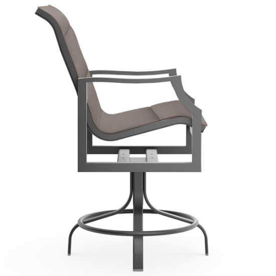 Nico Padded Sling Swivel Counter Stool side