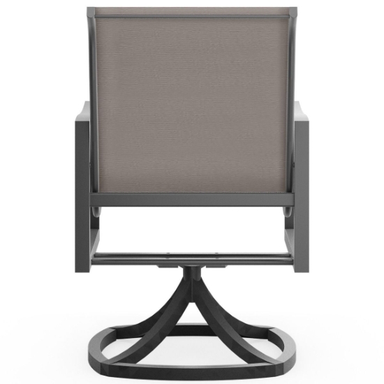 Nico Padded Sling Swivel Dining Chair back