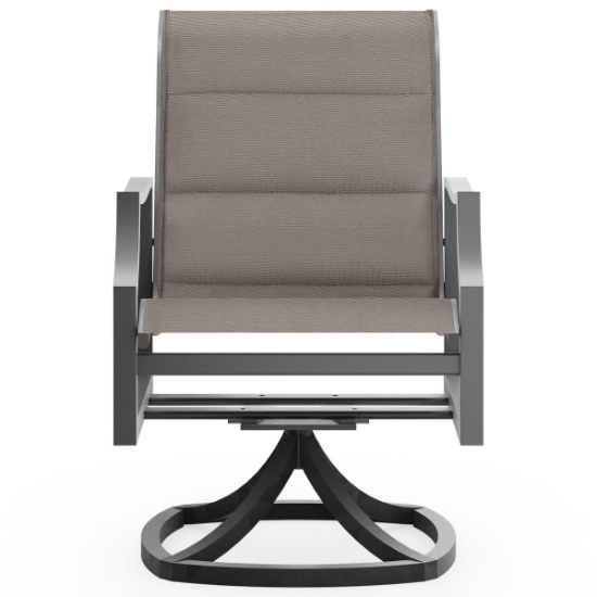 Nico Padded Sling Swivel Dining Chair front
