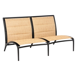 Woodard Orion Armless Love Seat with Padded Sling - 990512