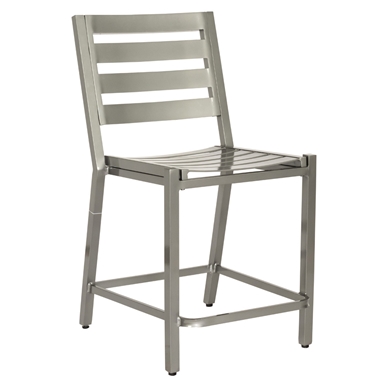 Woodard Palm Coast Slat Counter Stool without Arms  - 1Y0771