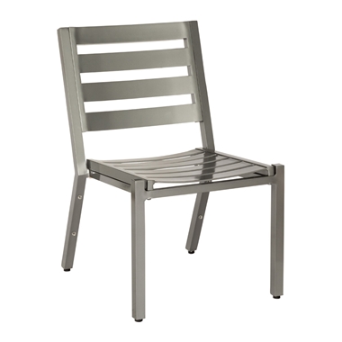 Woodard Palm Coast Slat Armless Dining Chair - Stacking - 1Y0412