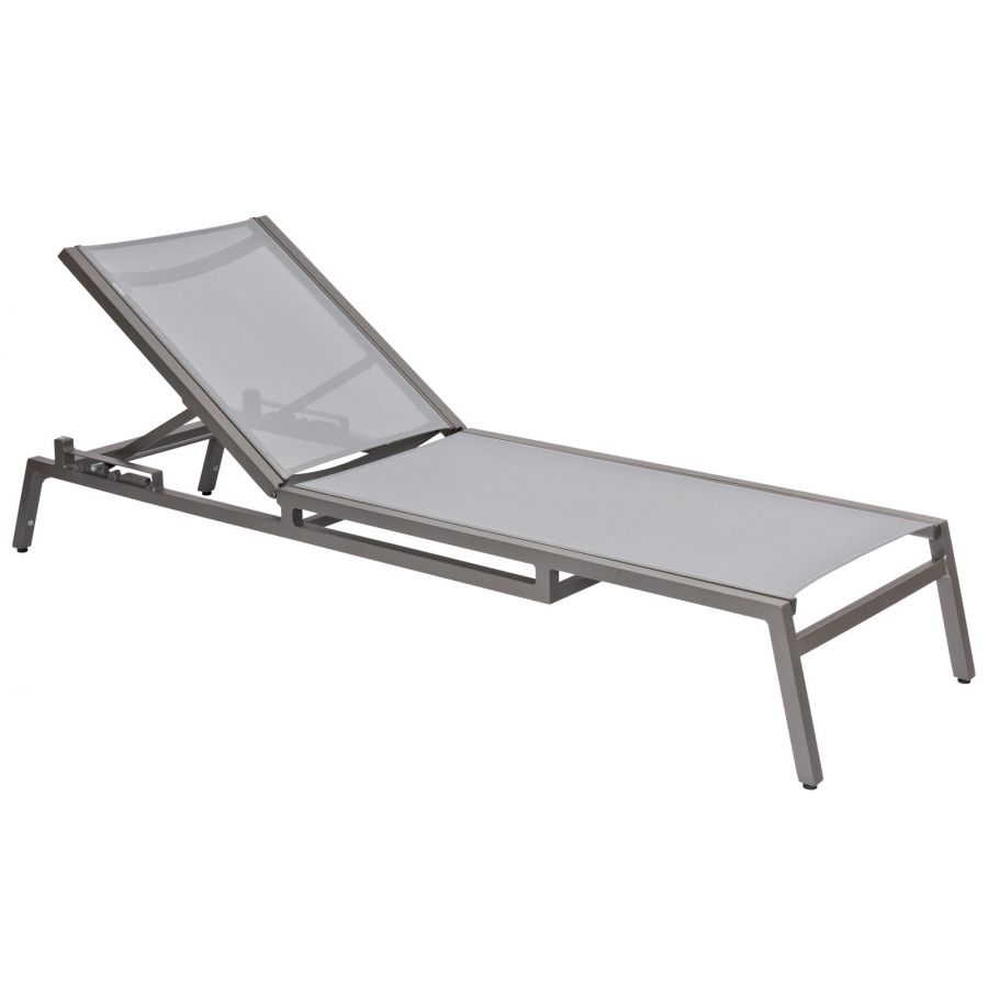 Woodard Palm Coast Sling Adjustable Stacking Chaise Lounge - 570470