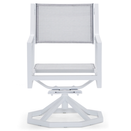 Palm Coast Sling Swivel Rocking Dining Chair front
