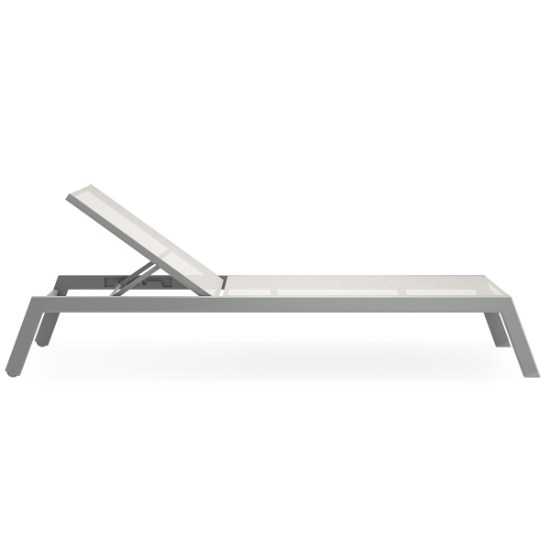 Palm Coast Sling Chaise Lounge 2.0 w/ Casters side