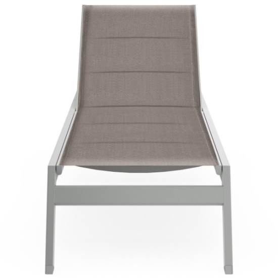 Palm Coast Padded Sling Chaise Lounge 2.0 w/ Casters front