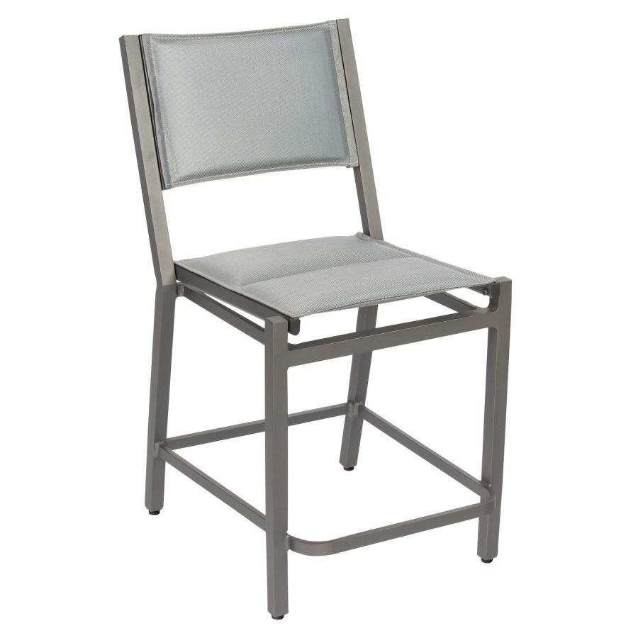 Woodard Palm Coast Padded Sling Armless Counter Stool - 570961
