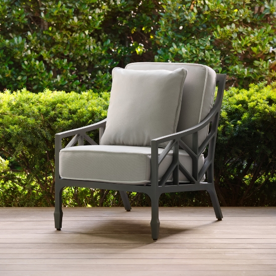 Outdoor 20" square pillow with Faux Down