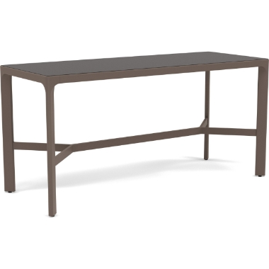 Woodard Profile 28"x72" Counter Height Table With  Sintered Stone Top - Dark Grey