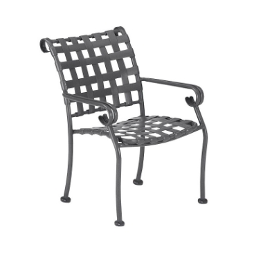 Woodard Ramsgate Strap Dining Arm Chair - Stackable - 160417