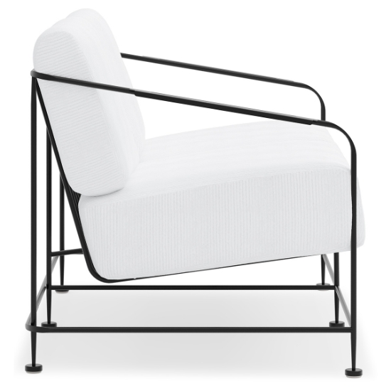 Reed Wrought Iron Love Seat side