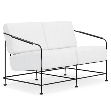 Woodard Reed Wrought Iron Love Seat - 5B0019