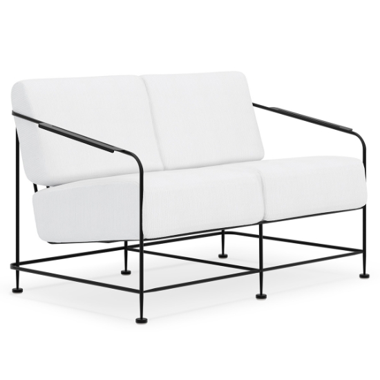 Woodard Reed Wrought Iron Love Seat - 5B0019