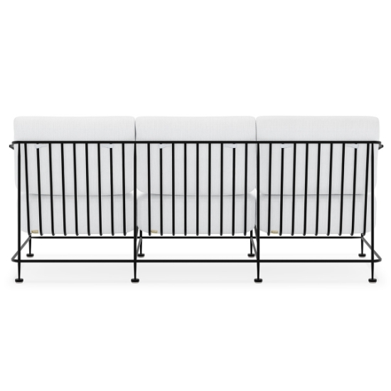 Reed Wrought Iron Sofa back
