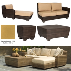 Woodard Saddleback Sectional In Stock with Clearance Pricing