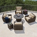 Saddleback Swivel Lounge Chair - S523015