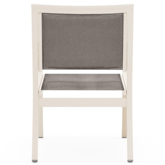 Woodard Scala Padded Sling Dining Arm Chair back