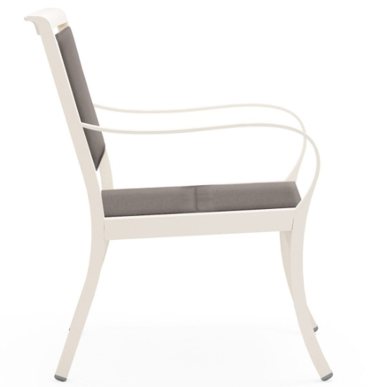 Scala Padded Sling Dining Arm Chair side