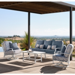 Woodard Seal Cove Sofa and Lounge Chair Patio Set - WD-SEALCOVE-SET3