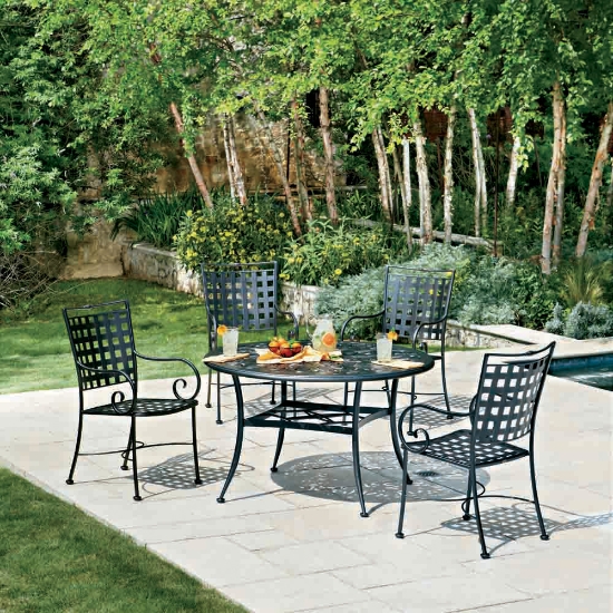 Sheffield Wrought Iron Dining Arm Chair - 3C0001