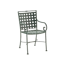 Sheffield Wrought Iron Dining Arm Chair