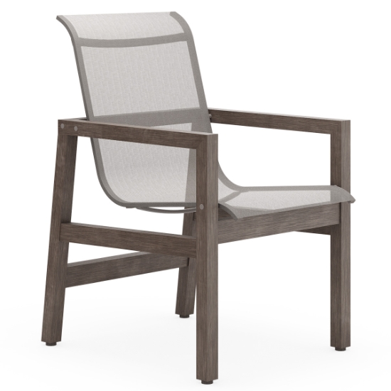 Woodard Sierra Sling Dining Chairs bark