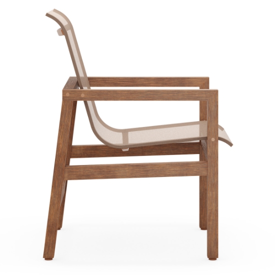 Woodard Sierra Sling Dining Chairs side