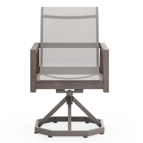 Sierra Sling Swivel Rocking Dining Chair front