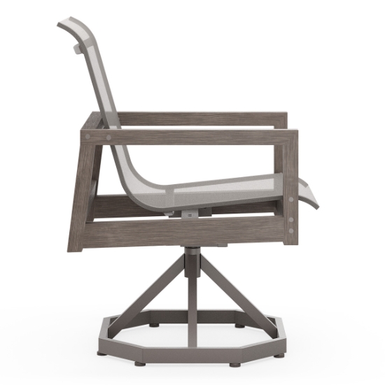 Sierra Sling Swivel Rocking Dining Chair side