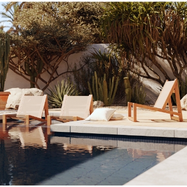 Woodard Sierra Baja Modern Lounge Chair Set - WD-SIERRA-SET4