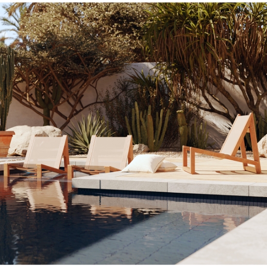 Woodard Sierra Baja Modern Lounge Chair Set - WD-SIERRA-SET4