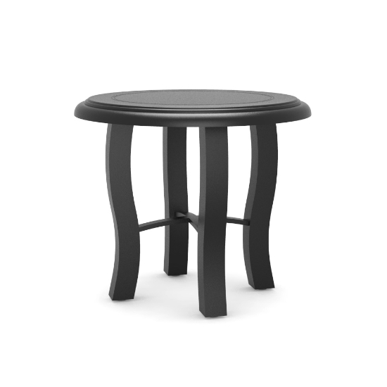 Woodard Solid Cast 22" Round Side Table with Carson Base - 5P2400-09222